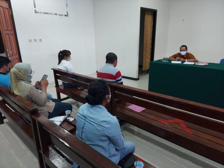 Rapat Rutin dan Evaluasi Kinerja pada Kepaniteraan bulan Juli 2021