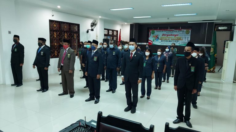 Upacara HUT Mahkamah Agung Republik Indonesia ke 76 secara virtual