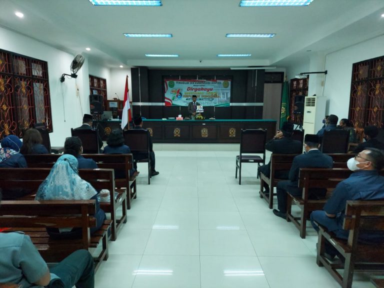 Acara HUT Mahkamah Agung Republik Indonesia Ke 76 dan Penyerahan Satyalancana Karya Satya X Tahun