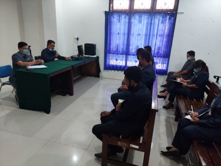 Rapat Monitoring dan Evaluasi Pembangunan Zona Integritas Pengadilan Tata Usaha Negara Jayapura.