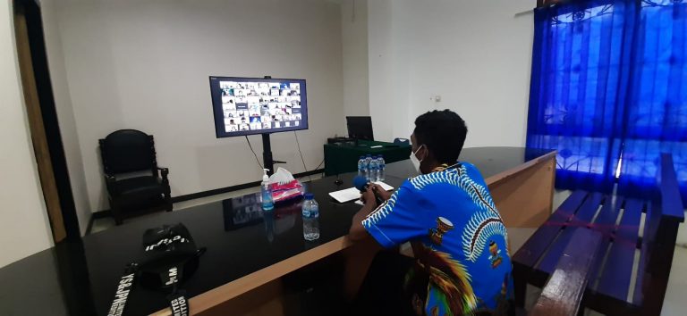 Bimbingan Teknis Teknologi Informasi dan Komunikasi di lingkungan Peradilan Tata Usaha Negara secara virtual.