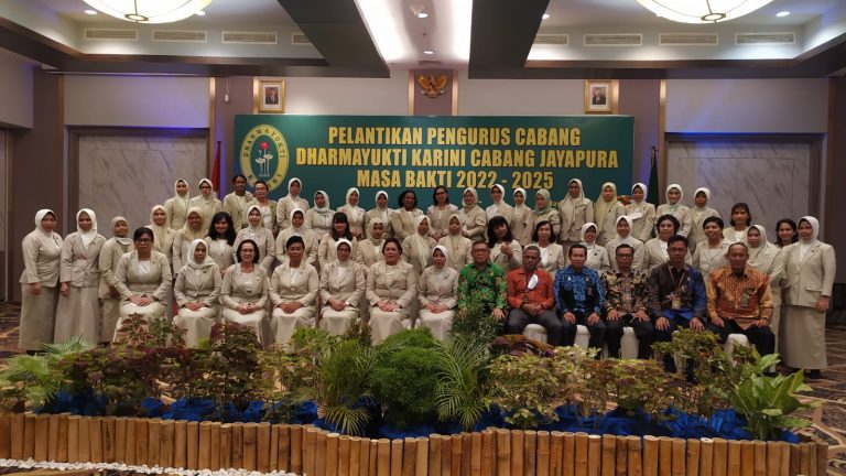 Pelantikan Pengurus Dharmayukti Karini Cabang Jayapura Masa Bakti 2022-2025