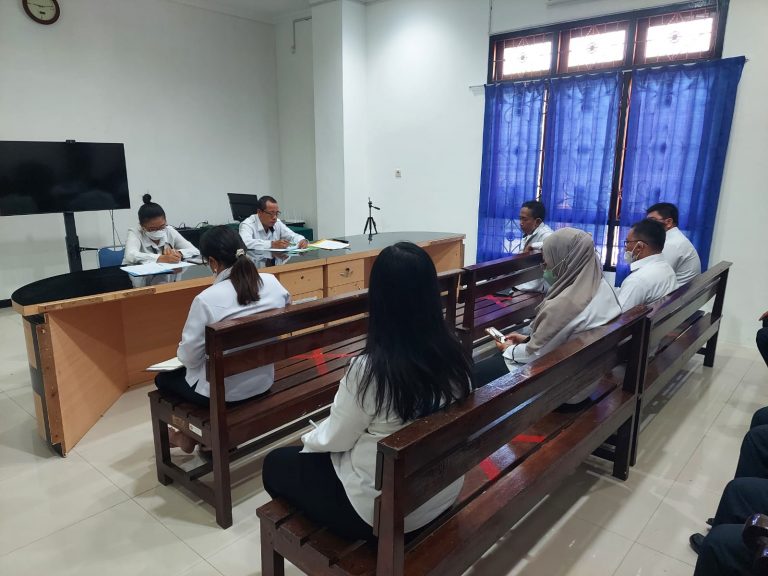 Rapat Monitoring dan Evaluasi pada Kepaniteraan Bulan September Tahun 2022