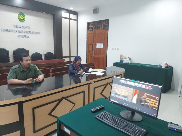 Bimbingan Teknis Peningkatan Kompetensi bagi ASN terhadap Penguasaan Teknologi Informasi Peradilan di Lingkungan Peradilan Tata Usaha Negara secara online.