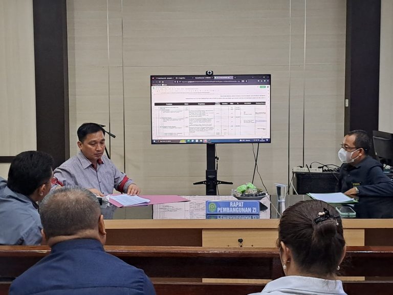 Rapat Monev Pembangunan Zona Integritas Pengadilan Tata Usaha Negara Jayapura Tahun 2023