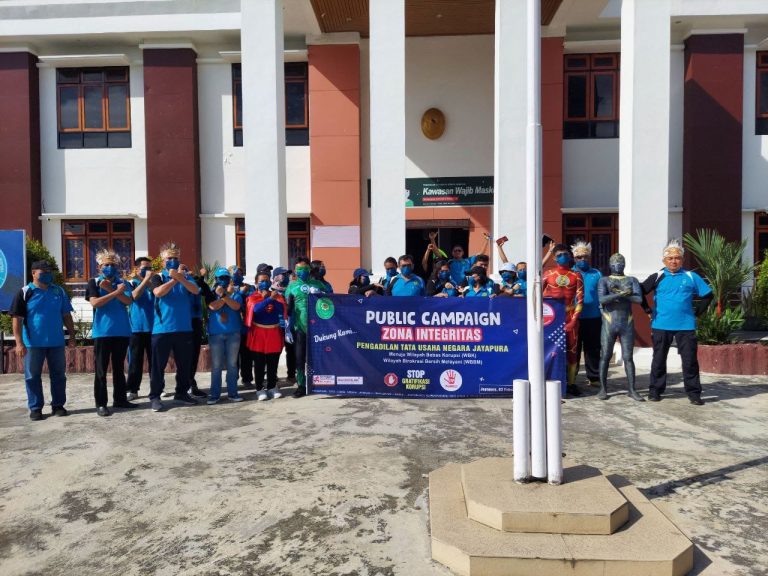 PUBLIC CAMPAIGN TOLAK GRATIFIKASI, KORUPSI, PUNGLI, DAN SUAP – PTUN JAYAPURA MENUJU WBK/WBBM