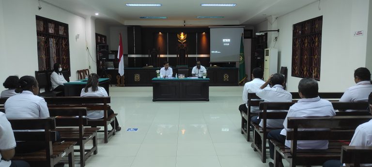Rapat Monitoring dan Evaluasi Kepaniteraan dan Kesekretariatan Bulan April 2023