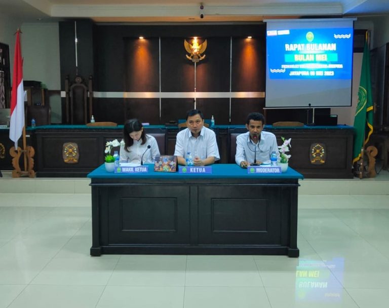 Rapat Monitoring dan Evaluasi Kepaniteraan dan Kesekretariatan Bulan Mei 2023