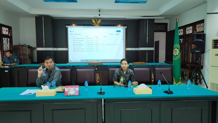 Rapat Tindak Lanjut Monev Manajemen dan Layanan Peradilan di Lingkungan PTUN Jayapura