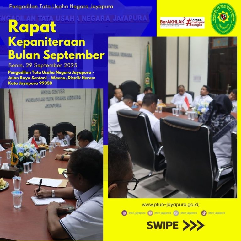 Rapat Kepaniteraan Bulan September 2025