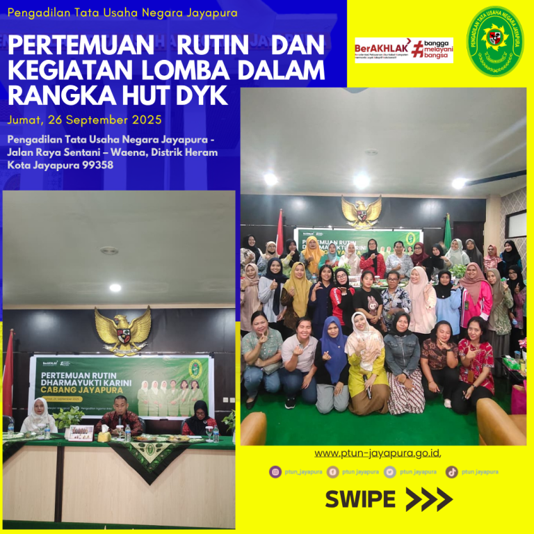 Pertemuan Rutin dan Pelaksanaan Lomba Dalam HUT Dharmayukti Karini ke-XXIII