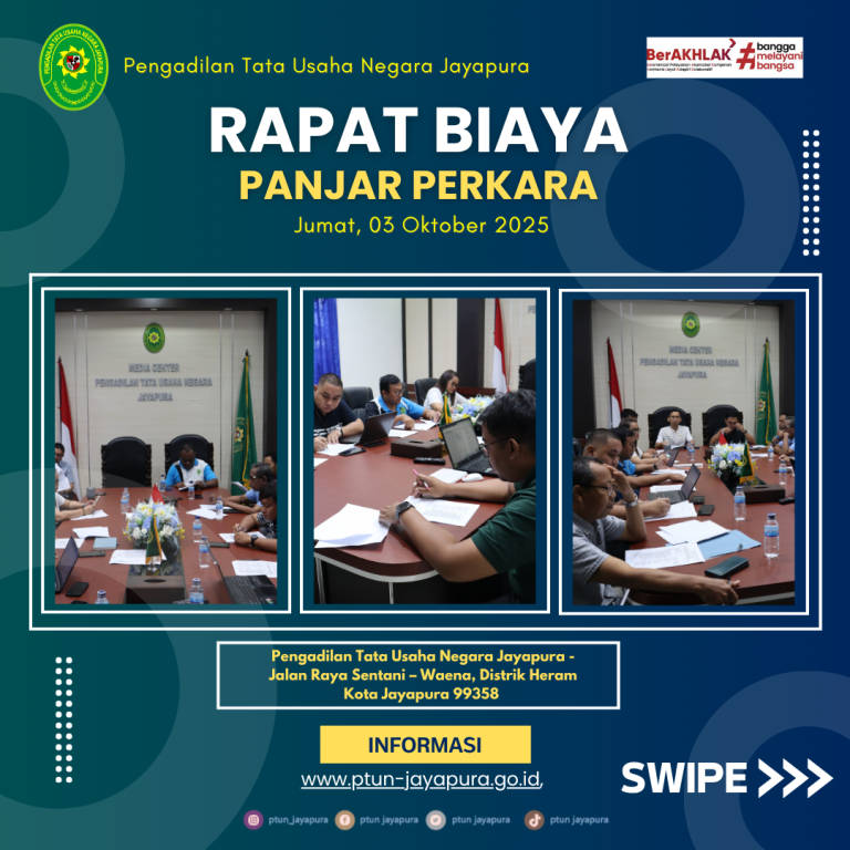 Rapat Pembaharuan Biaya Panjar Perkara