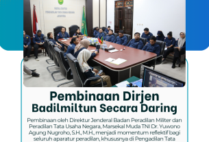 PTUN Jayapura Ikuti Pembinaan Ditjen Badilmiltun, Perkuat Komitmen Integritas dan Profesionalisme Aparatur