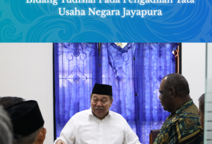 Kunjungan Wakil Ketua Mahkamah Agung Bidang Yudisial Pada Pengadilan Tata Usaha Negara Jayapura