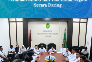 Penguatan Integritas dan Budaya Kerja, PTUN Jayapura Ikuti Pembinaan Dirjen Badilmiltun
