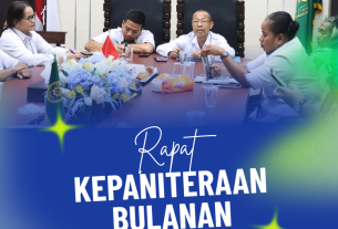PTUN Jayapura Laksanakan Rapat Monitoring dan Evaluasi Kepaniteraan, Perkuat Kinerja dan Kualitas Pelayanan Peradilan