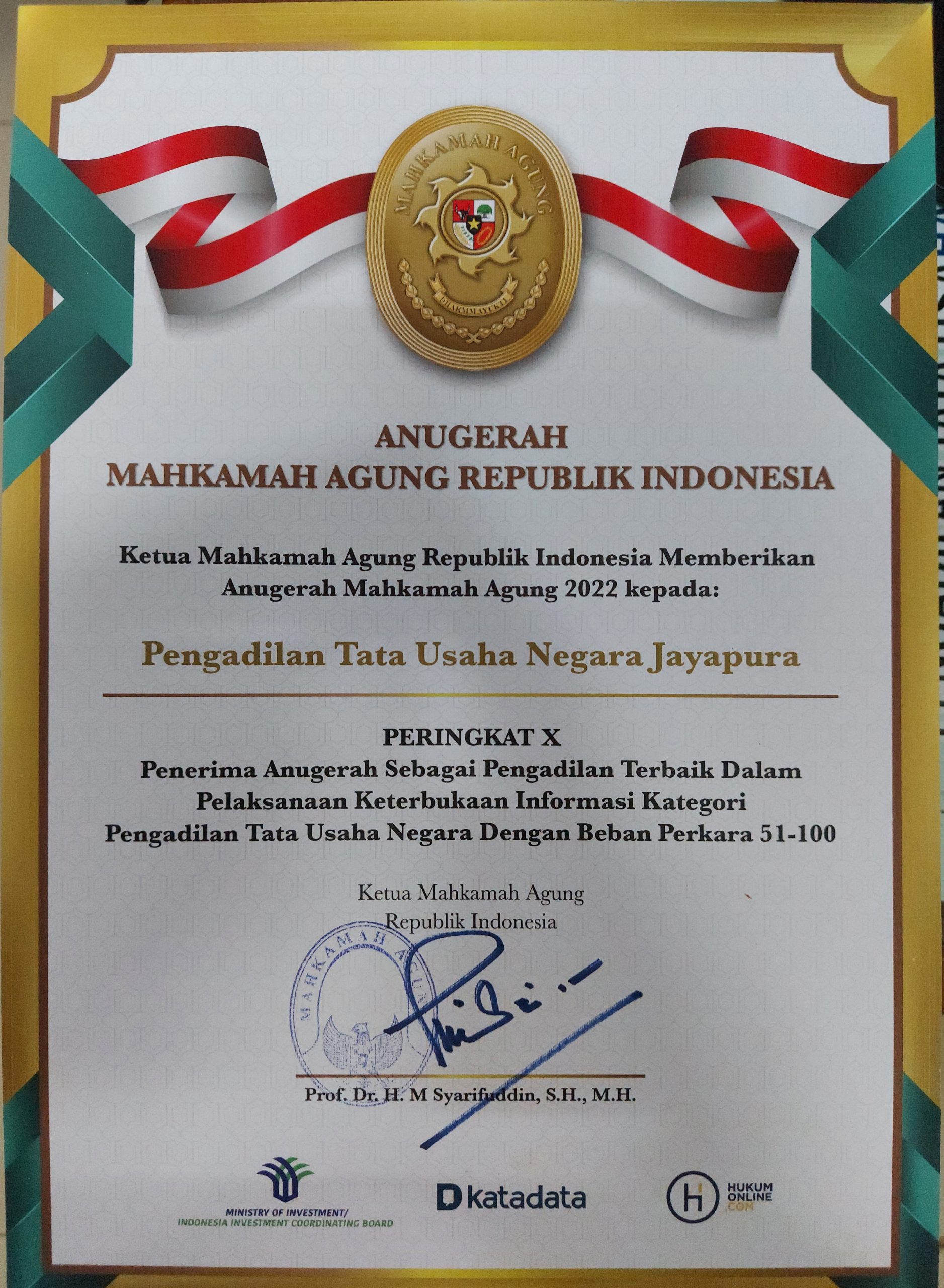 Elementor #8 217 PIAGAM PENGHARGAAN KETERBUKAAN INFORMASI TAHUN 2022 scaled