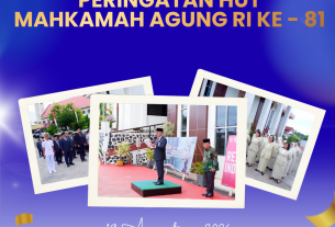 Pengadilan Terpadu Jayapura Gelar Upacara Peringatan HUT ke-81 Mahkamah Agung RI