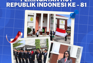PTUN Jayapura Gelar Upacara Peringatan HUT ke-81 Kemerdekaan RI