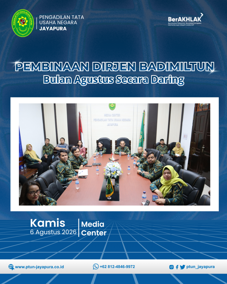 PTUN Jayapura Ikuti Pembinaan Smart Financial Management untuk Perkuat Literasi Keuangan Aparatur