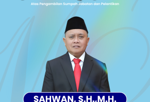 SELAMAT DAN SUKSES ATAS PELANTIKAN BAPAK SAHWAN, S.H., M.H. SEBAGAI KEPALA BADAN URUSAN ADMINISTRASI MAHKAMAH AGUNG RI