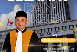 PTUN Jayapura Sampaikan Selamat dan Sukses Dr. Maftuh Effendi atas Pelantikan sebagai Hakim Agung Kamar TUN Khusus Pajak