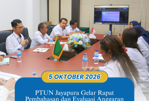PTUN Jayapura Gelar Rapat Anggaran Triwulan IV untuk Perkuat Tata Kelola Anggaran